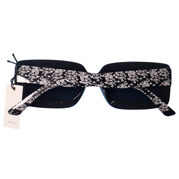 Ed Hardy Love Kills Slowly Sunglasses 100% UV Protective Vertex Black Skulls - Picture 11 of 16